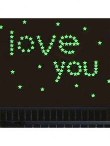 100pcs/40pcs Colorful Glow-In-The-Dark Mini Stars With 1pc Moon, Wall Sticker Star Decals, 3D Luminous Star Stickers For Bedroom Ceiling Wall Decor, Home Art Decoration (Moon Color Sent Randomly) - Multicolor - View 10