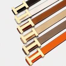 1 pieza Cinturón de piel de PU casual para mujer, adecuado para todas las estaciones - Multicolor - Ver 8