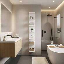 Tier Wall Shelf Unit Lack Shelf, Versatile Floating Shelves Wall, Bedroom Book Shelf, Vanity Display Shelves, Tall Decorative Shelving Unit, Long Shelves Storage White - 7 Tier Wall Shelf -white - View 7