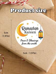 Custom Name Ramadan Stickers, Personalized Holiday Gift Labels, Custom Sticker Labels, Ramadan Gifts, Customizable Gift Stickers Personalised Eid Stickers, Ramadan Labels, Colourful Stickers - Multicolor - View 11
