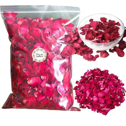 1 Pack 280/330g Scented Candle With Dried Flowers, Rose Petals, Natural Flower Buds, Handmade Craft For Soap/Candle Making, Preserved Flowers DIY, Festival/Wedding/Party Decor, Fragrance Sachet, Bathroom/Closet/Kitchen Freshener