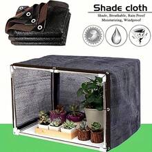 Malla de sombreo para exteriores, fabricada en polietileno de alta densidad, resistente a los rayos UV y con ojales metálicos. Adecuada para terrazas, jardines, cenadores, invernaderos y otros usos. Es una malla transpirable y protectora del sol que protege las plantas, además de proporcionar privacidad. - negro - Ver 7