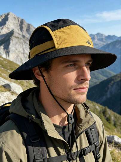 多色速干露营徒步帽，防风防紫外线，3D立体设计，可折叠，时尚百搭，优雅风格，柔软舒适透气，多功能，美观大方，适合海滩、户外、徒步、骑行等场合。