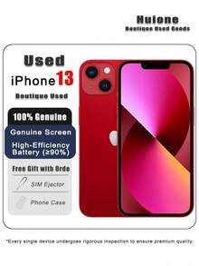 Apple 二手蘋果 iPhone 13 智慧型手機，雙卡雙待 4G，95% 新，原廠螢幕和高效電池（≥90%） - 多色 - 查看 13