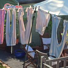 4 X Extending Clothes Prop Washing Line Pole Galvanised Heavy Duty Support 2.2m - B - View 6