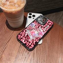 Juicy Leopard Print Phone Case Compatible With Samsung Phone Cases Compatible With  12, 13, 14, 15 Pro,  14 Plus,  15, 16 Pro Max,  17,  17 Pro,  17 Pro Max, And  17 Air Made Of TPU Material, Anti-Slip And Drop-Proof, Stylish And Fashionable, Luxurious And High-End, With A Built-In Lens Protector A Perfect Gift For Yourself, Family, Friends, And Lovers - Màu đen LB44 - Xem 2