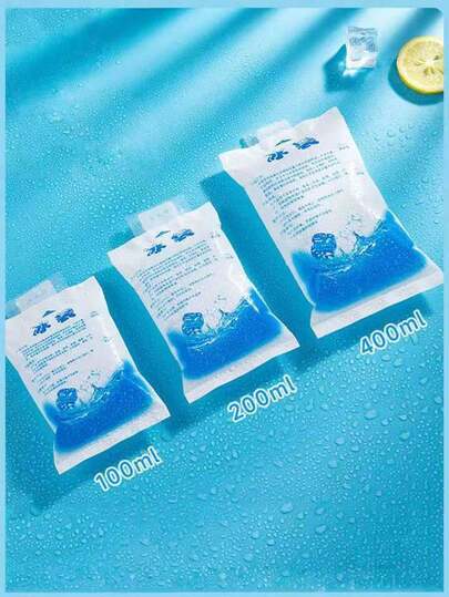 2/5/10pcs Reusable Water-Filled Ice Packs, Designed For Courier Delivery, Suitable For Sports Cooling, Beverage Chilling, Non-Food Contact, Highly Absorbent, Can Be Used For Refrigeration, Storage And Cooling.