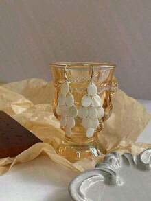 1 Pair Fashion Water Drop Shell Tassel Earrings, High-End Beach Vacation Accessories - A - View 5