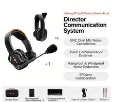 Moma Lisheng SE Youth Edition Is A Three-Way Calling Headset Wireless Microphone System For Live Broadcasting, Featuring Instant Communication, ENC Dual-Microphone Noise Reduction, Rain And Wind Noise Protection, And High-Definition Sound Quality. - View 4