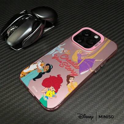 Miniso Disney Princess Create Your Story Group Design Phone Case Suitable For IPhone 17/17 Pro/17 Pro Max/17 Air/16/15/14/13/12/11/X Series Iphone 17 Pro Max Case Iphone 17 Pro Case Iphone 17 Case Stocking Stuffers The Girlfriend