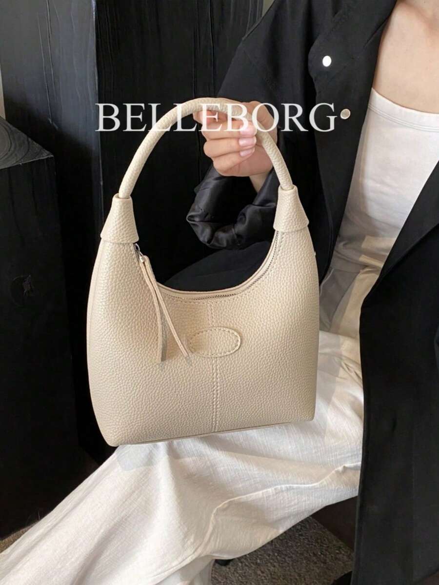 Minimalist Casual Versatile Daily Small Handbag For Women - Beige - View 1
