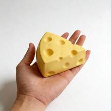 Funny Cheese Ice Cube Tray, Silicone Mold For Drinks & Cocktails, Perfect For Picnic, Party & Summer Drinks - 黃色 - 查看 3