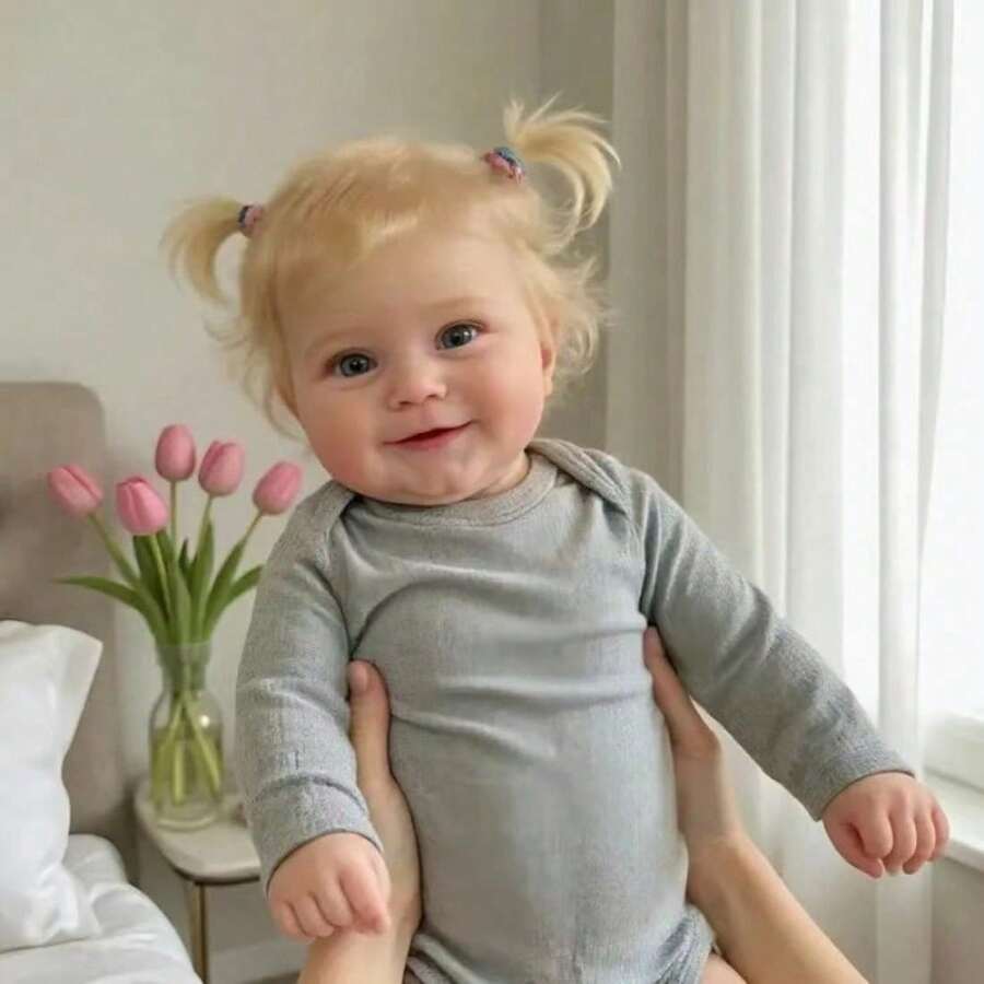 Hyper-Realistic Reborn Doll, Handmade Rooted Hair And Hand-Painted, Exquisite Gift Box Packaging, Meticulously Hand-Drawn, Visible Veins, Birthday Gift - Doll + Clothes + Gift Set - View 1