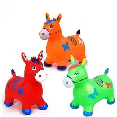 Juguete Inflable de PVC Barato para Niños, Ciervo para Montar, Lindos Juguetes de Animales