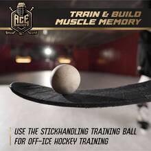Swedish Stickhandling Balls - Unfinished Hardwood No - Bounce Floorball Training Equipment - 2 - Inch Diameter 3 - Pack - 3-pack - View 3