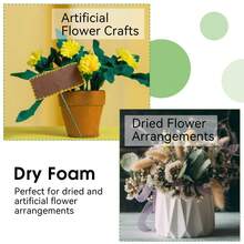 6pcs Green Plant Dry & Wet Floral Foam Blocks, Suitable For Flowers & Artificial Flowers Decoration, Wedding, Home, Gardening (Size: 5.5" L X 3.1" W X 1.6" H) - Green - View 6
