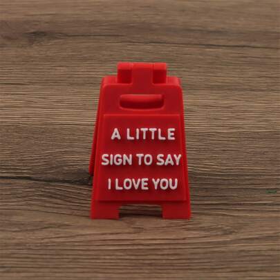 Cartel de confesión, tarjeta de mensaje de sobremesa romántica, expresión de amor, regalo de escritorio de moda para parejas