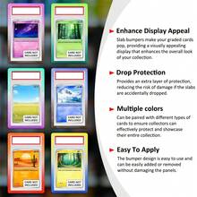 6x Gradient Graded Card Slab Protective Sleeve For 35Pt -P-S-A, Hard Bumper Guard For Sports Star Basketball Football Baseball Rating Cards, Decorative Display Frame, Perfect Fit, Multicolor Choose, New Material, Trading Card Slab Holder - A - 查看 3