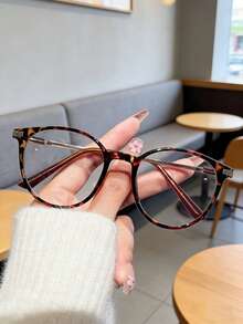1副女士圆形简约百搭轻便眼镜 - 彩色 - 查看 3