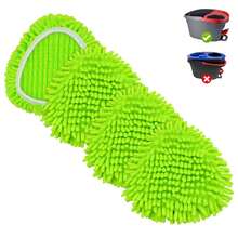 Mop Heads Replacements Compatible With O-Cedar Easy Wring 1-Tank System,Mop Replace Head For Dry/Wet Use,4 Pack Reusable Spin Mop Replacement Head,Washable Chenille Dust Mop Refills For Floor Cleaning - 4 cái - Xem 8