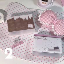 1PC Mini Frosted Card Holder With Lid And Snap Button Storage Box, Cute Girl Heart Small Card Book And Memo Box 11*8*3cm - Rectangle - View 14