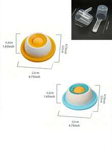 互动式狗狗舔食玩具、慢食碗、幼犬训练益智玩具、猫咪喂食笼配件、宠物舔食垫、酸奶舔盘、互动式慢食碗(适用于犬猫) - 促进牙齿健康、防溢漏、猫咪玩具、满足食欲、缓解无聊 - 50毫升 - 查看 12