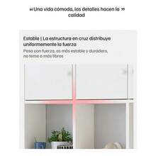 Estantes Flotantes Repisas De Pared Almacenamiento Para Sala Cocina - Blanco - Ver 8