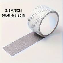 1 Rollo de cinta reparadora de malla autoadhesiva para pantalla de ventana, cubierta de fibra de vidrio para puertas y ventanas, repara agujeros y rasgaduras, a prueba de insectos, para el hogar y la oficina, longitud 2.5m/98.4in - Multicolor - Ver 4