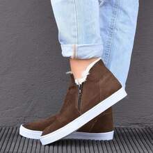 Women's Winter Wool Fur Ankle Boot, Cold Weather Women's Boot - 藍色 - 查看 3