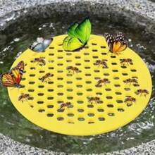 Floating Bee Island - Bee Waterer, Bee Insect Drinking Tray, Beekeeping Equipment, Insect Attracting Drinking Island Plate, Outdoor Garden Use - A - View 3