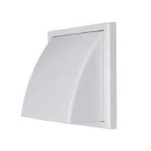 Rejilla de ventilación de pared Exterior ABS con válvula para conducto de campana extractora, salida de aire, Material resistente a la intemperie, 100mm, 125mm, 150mm A14P - 100 - Ver 6