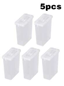 1/2/3/5入透明塑料鹽胡椒調味料罐組，附蓋塑料香料容器，便攜式調味料罐，適用於旅行、露營、野餐、戶外、廚房、便當盒，適合裝鹽、糖、胡椒、辣椒、芝麻籽及其他調味料，適合作為女性、男性、家庭的禮物 - 彩色 - 查看 13