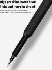 25合1迷你螺丝刀套装，包含一字和十字螺丝刀头 - 适用于电子产品、手机、电脑、眼镜、手表和珠宝维修 - 耐用塑料材质，无需电池，精密工具套装|紧凑型螺丝刀套装|耐用塑料手柄 - 普通塑膠25件套裝-黑色 - 查看 4