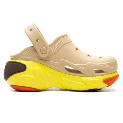 Crocs 男女通用贝壳绒面木屐凉鞋，舒适轻便休闲鞋 210061-0HX