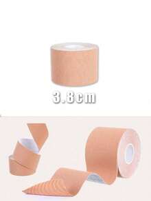 1 Roll Invisible Self-Adhesive Breast Lift Tape, Strapless Bra Cups Enhancer Pads For Women - Beige - View 9