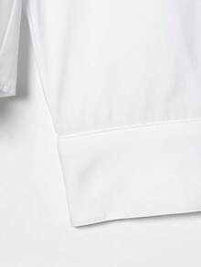 YROOE Women's Spring/Summer Pleated Silk Blend Fitted Long Sleeve Blouse - White - View 8