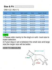 1pc Large Dog Raincoat, Blue - Blue - View 2