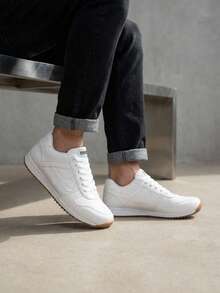 PANAM Men Skateboarding Shoes - White - View 1
