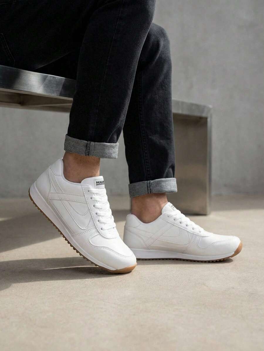 PANAM Men Skateboarding Shoes - White - View 1