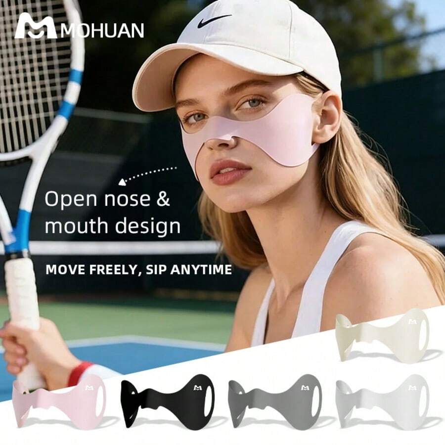 mohuan Women's Ice Silk Breathable UV Protection Face Mask With Ear Loops, New Summer Outdoor Golf Cycling Anti-UV Butterfly Pattern Riding Travel Sun Shield - Multicolor - View 1