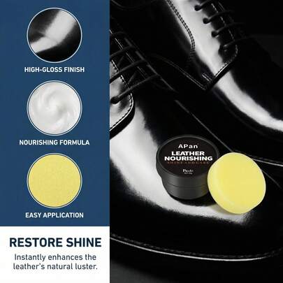 貂油皮革护理套装 - 58克貂油+海绵湿巾 - 适用于靴子、皮鞋、夹克、马鞍和皮包的护理 | 高端皮革护理。