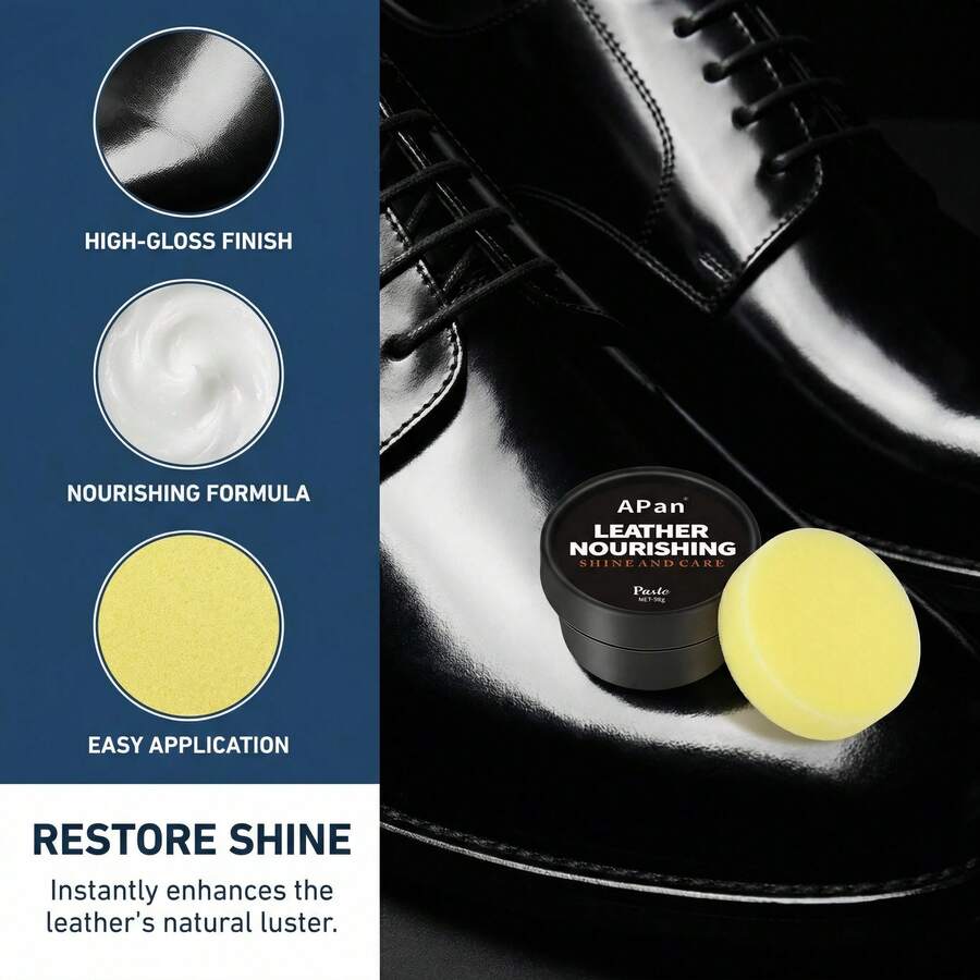 貂油皮革护理套装 - 58克貂油+海绵湿巾 - 适用于靴子、皮鞋、夹克、马鞍和皮包的护理 | 高端皮革护理。 - 查看 1