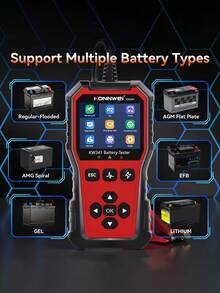 OBD2故障码读取器发动机诊断扫描仪CAN诊断工具，适用于1996年及之后生产的所有OBD II协议车辆。 - A - 查看 8