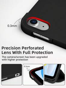 Ốp bảo vệ máy tính bảng DANYCASE có khe cắm bút, phù hợp với các dòng A16, Air 11, M3, M2 Pro 11, M4, M5, thế hệ thứ 7, 8, 9, 10.2 inch, 10, 10.9 inch, Air 4, Air 5, với thiết kế góc chống va chạm. - màu đen - Xem 2