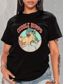 Camp Cretaceous Bumpy Cuddle Bumps Portrait-Shirt - Black - View 1