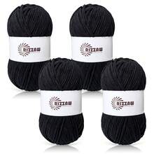 4pcs 2mm Diameter Polyester Chenille Yarn, Soft Material Suitable For Crocheting/Knitting Scarves, Hats, Handbags And Other DIY Crafts - 4pcs - View 15