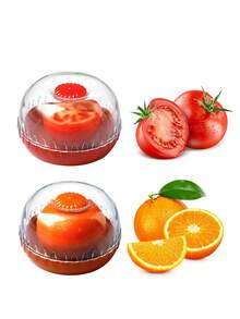 1pc Creative Fruit Pattern Transparent Food Storage Box, Plastic Fruit & Vegetable Fresh-Keeping Box, Leak-Proof Sealed Fruit & Vegetable Snack Box, Banana Avocado Lemon Orange Shaped Storage Box, Outdoor Portable Storage Box, Banana Dedicated Protective Box Anti-Crush, Reusable, Suitable For Fruits & Vegetables - View 10