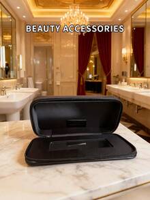 YSL 化妆包收纳包，便携式黑色，13 * 8 * 3 厘米 - 黑色 - 查看 2