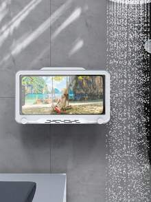 Waterproof Shower Phone Holder, Touchscreen Wall Mounted Bathroom Phone Case For Shower & Bath - Multicolor - View 1