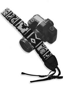 1pc Camera Shoulder Strap, Retro Pattern Camera Neck Strap - Multicolor - View 10
